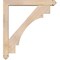 Ekena Millwork Merced Arts and Crafts Smooth Bracket w/ Offset Brace, Douglas Fir, 5 1/2"W x 36"D x 40"H BKT0604X36X40MRC03SDF - alternate 3
